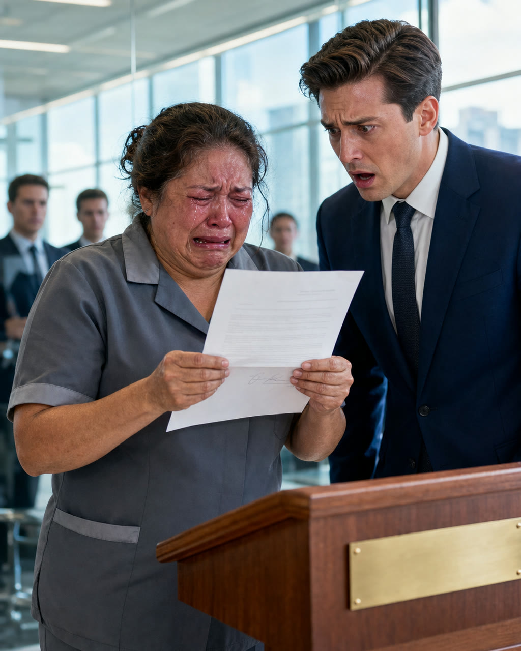 He Fired the "Cleaning Lady" in Front of the Whole Office — Nine Minutes Before the Board Handed Her the Company